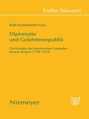 cover image of Diplomatie und Gelehrtenrepublik